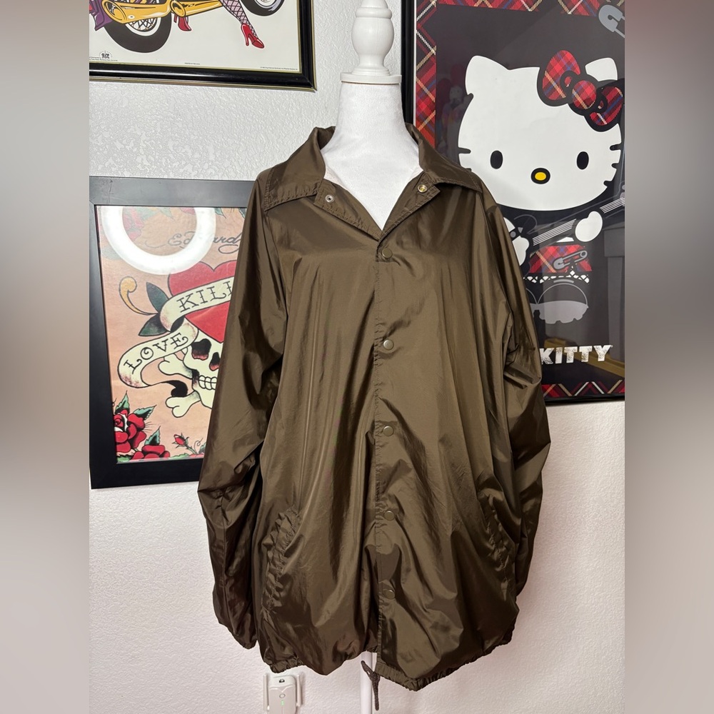 Tri-Mountain Brown Windbreaker Jacket Hiking Activewear Outdoors